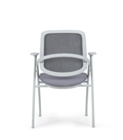 Tube métallique ovale pulvérisé PA Back 8 °   Chaise de formation inclinable pour bureau, modèle B, avec assise relevable en PP, CPY-405, pour salle de séminaire et salle de classe
