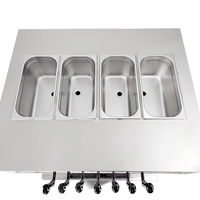 Machine à glace molle commerciale neuve, homologuée CE ETL, 7 saveurs de fruits, facile à utiliser, double tension, garantie 1 an