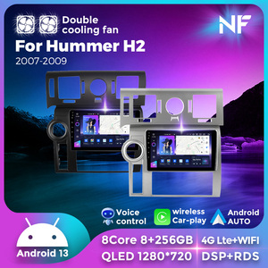 NaviFly NF, Nueva Pantalla Táctil de Navegación para Automóvil con Android 13, Car Play para <span class=keywords><strong>Hummer</strong></span> H2 2007-2009 con Android Auto y Reproductor de Automóvil - Product Image 4