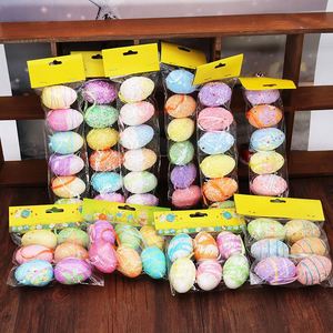 Wholesale Hot Sale Craft Multi Colors 6pcs New Design Gift Easter <b>Eggs</b> for Children Painting - Product Image 4