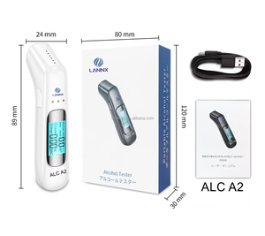 Lanx ALC A2 testador de álcool portátil, bocal portátil para testes de respiração, biofilter digital, testador de álcool para respiração - Product Image 2