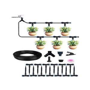 Kit de riego por goteo para plantas en macetas y flores de balcón, sistema de riego automático con emisores de goteo ajustables y conectores - Product Image 1