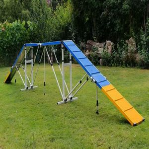 Profession elle 12FT Outdoor <span class=keywords><strong>Dog</strong></span> Walk Long-Ramp Log Bridge für <span class=keywords><strong>Agility</strong></span> Training Wasserdichte Funktion für Hunde wettbewerbe Parks Shows - Product Image 5