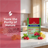 AegleWell OEM Poudre diététique Keto optimisée pour la combustion des graisses abdominales, saveur naturelle Framboise Citron, faible en glucides, complément de perte de poids, GMP