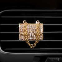Diffuseur d'aromathérapie moderne et populaire pour voiture, en alliage, en forme de mini talons hauts, sacs et couronnes, à clipser sur la sortie d'air, pour l'intérieur de la voiture