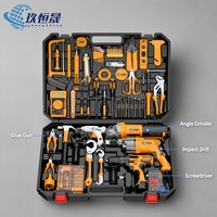 Kit d'outils multifonctionnel professionnel pour électricien, outils de maintenance et de réparation pour la maison, coffret de rangement pour outils