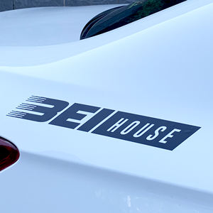 Calcomanías de protección UV para ventana de <span class=keywords><strong>coche</strong></span>, pegatinas impermeables con diseño de <span class=keywords><strong>caballo</strong></span> de dibujos animados, Color negro - Product Image 3