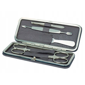 OEM Portable <b>Travel</b> Manicure Pedicure Set Stainless Steel Clippers Snap Shut Case Personal Nail Clipping Tools Grooming Kit Box - Product Image 5