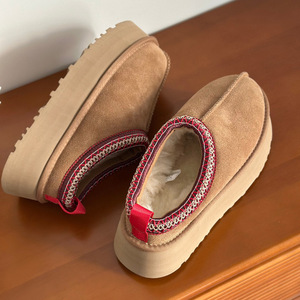 Bottes de neige personnalisées en fourrure, laine, peau de mouton, cuir véritable, pantoufles Tasman, bottes de neige UGgs, chaussures pour femmes - Product Image 6