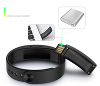 Bracelet Silicone pour étudiants blanc affichage led alarme vibrante électronique 3D podomètre montre numérique bracelet de fitness