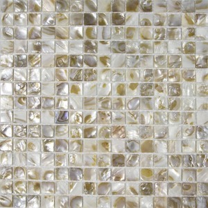 Mosaïque de verre élégante pour salle de bain et piscine, <span class=keywords><strong>couleur</strong></span> <span class=keywords><strong>blanc</strong></span> coquillage - Product Image 6