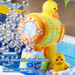 Pistola Gatling de Burbujas Personalizada con Luz Para Exteriores, Juguete Automático Eléctrico de Mano con Diseño de Dibujos Animados para Niños y Niñas - Product Image 3