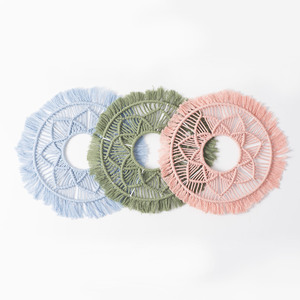 Decoración de Pared de Cuerda de Algodón Tejida a Mano Estilo Bohemio, Diseño de Mandala, Atrapasueños Circular, Adorno Colgante para Decoración del Hogar - Product Image 3