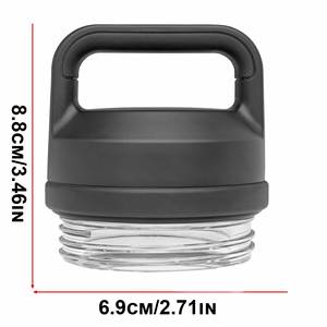Tapa Multifuncional Sellada de Doble Capa para Botella de Agua Deportiva de 64 oz, Directo de Fábrica, para Vaso Aislado de Plástico, Venta al Por Mayor - Product Image 2