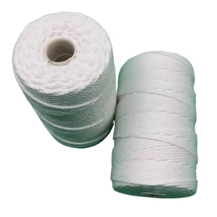white 3 strands twisted polyester thread