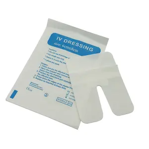 Disposable Waterproof Foam Non Woven IV Wound Dressing Transparent IV Cannulae Dressing