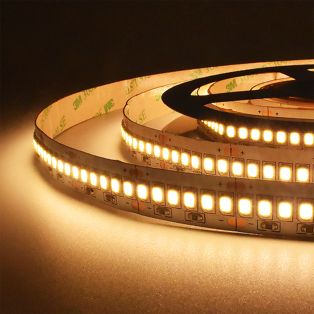 High Lumen CRI90 20W LED Strip Tape Light 240LEDs/m SMD2835 Warm White Flexible Aluminum USB Solar Powered 24W LED Tape Light