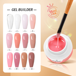 Come Kit di estensione per unghie Set di Pedicure per Manicure Gel Kit costruttore per unghie con <span class=keywords><strong>Base</strong></span> e Top Coat Set di estensione per Starter di vernice rigida - Product Image 6