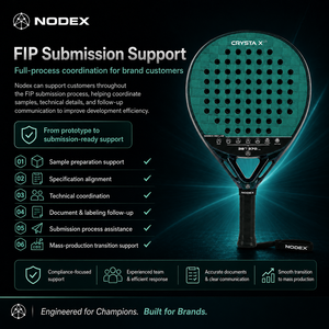 Raquette de padel NODEX de qualité supérieure, fabriquée en usine, <span class=keywords><strong>Stryke</strong></span> JP91 Hybrid Teardrop 24K carbone, puissance explosive avec précision et stabilité - Product Image 5