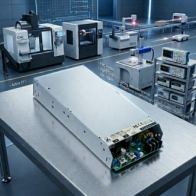 CL Industrial AC-DC Power Supply 60V/72V Input 24V Single Output 62.5A High Efficiency LED Lab Equipment IP68 Protection