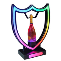 Présentoir LED Lumineux pour Bouteilles – Plateau de Service VIP – Support Lumineux pour Champagne et Vin – Idéal pour Bars, Boîtes de Nuit, Fêtes et Spectacles Scéniques