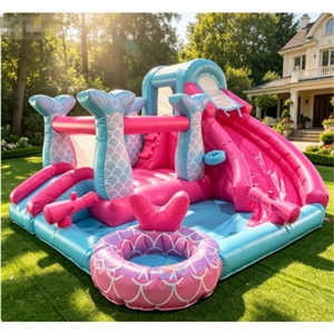 Factory Price Wholesale Super Castle Commercial Inflatable PVC Slide Combo Bounce House Pool Jumping Castle Kids Party Event - Product Image 2