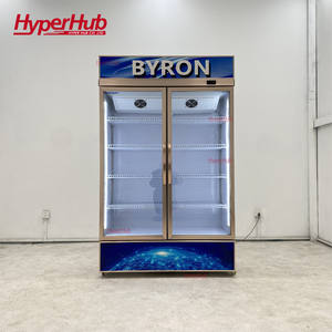 <span class=keywords><strong>Congélateur</strong></span> <span class=keywords><strong>vertical</strong></span> avec éclairage LED à contrôle de température numérique, porte <span class=keywords><strong>en</strong></span> verre <span class=keywords><strong>en</strong></span> alliage d'aluminium, réfrigérateur à boissons - Product Image 2