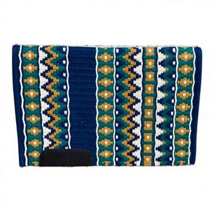 Couverture de selle en laine artisanale de haute qualité et durable pour chevaux, motifs western, personnalisable, export en gros disponible - Product Image 1