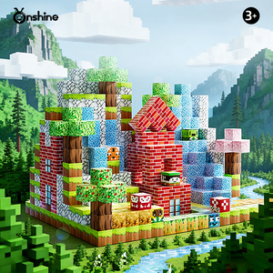 Bloques Magnéticos Onshine, 106 Piezas, Bloques de Construcción Magnéticos, Castillo Forestal, Jardín, Cubos Magnéticos STEM para Niños - Product Image 1