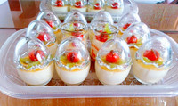 Envases de vidrio para yogur, mermelada de leche, jaleas, especias, Mousse, miel, vidrio transparente pequeño, tarros de pudín con forma de huevo de 100ml con tapa de vidrio