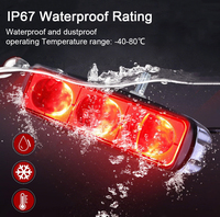Luz de Advertencia LED de Zona Roja de 30W para Montacargas, Luz de Haz de Línea de Seguridad, Luz de Arco de Punto Azul con Certificación E-mark ECE para Montacargas