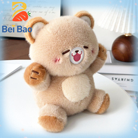 Mini ours en peluche marron de dessin animé, faible MOQ, 10-30 cm, mignon, vente en gros d'usine pour enfants