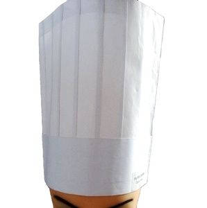 Chapeaux de chef ronds jetables en papier de 9 pouces, réglables, blancs, pour déguisement de chef d'<span class=keywords><strong>Halloween</strong></span>, costume de boulanger - Product Image 4