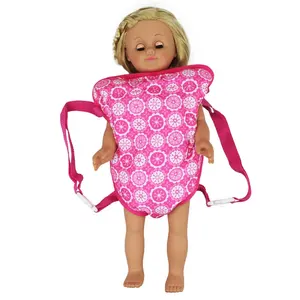 18 Inch Dolls Out Going Carry Bag Pink Snow Bag Boneca Acessório Para 43cm Girl Doll Bag Conveniente Crianças Carry Go Out