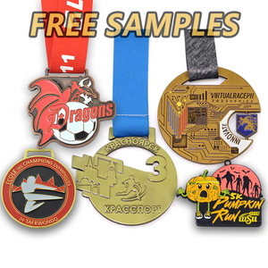 Medaglione personalizzato con Logo progettato su misura per la maratona e il calcio medaglia personalizzata utilizzando la tecnica di fusione - Product Image 3