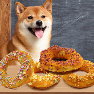 Comida para mascotas de alta digestión Beefhide que puede ser OEM ODM con precio barato directo de fábrica Donuts masticar Blueberry <span class=keywords><strong>Dog</strong></span> <span class=keywords><strong>Treats</strong></span> - Product Image 1