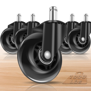 Roulettes de chaise de bureau robustes, universelles, pour remplacer les tapis de chaise de bureau, salle de bain, salon, chambre à coucher, bureau à domicile - Product Image 4