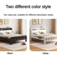 Lits Métalliques Simples au Design Moderne, Cadre en Fer et Acier Inoxydable, Taille King, Prix de Gros pour Mobilier de Chambre