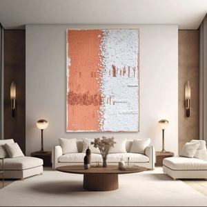 Cuadro Decorativo Acrílico Grande, Vertical, Abstracto, Minimalista, Creativo, Hecho a Mano, Arte Contemporáneo en Lienzo 3D, Regalo - Product Image 3