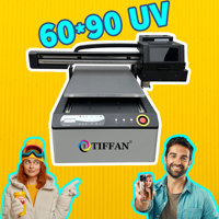 Imprimante UV à plat 6090 pour acrylique, plastique, verre, bois, PVC, cuir, cadeaux, coques de téléphone, bouteilles