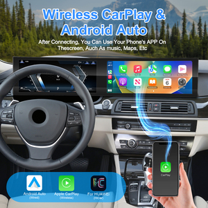 อัพเกรดภายในรถยนต์ใหม่สำหรับ BMW ซีรีส์ 5 F10 ปี 2011-2017 จอคู่ ระบบ Android Carplay เครื่องเล่นมัลติมีเดีย จอภาพติดคอนโซล - Product Image 5