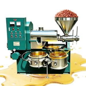 เครื่องทำน้ำมันปรุงอาหาร 75 กิโลกรัมต่อชั่วโมง เครื่องสกัดน้ำมันแบบกดเย็นและกดร้อน เครื่องกดน้ำมันสำหรับถั่วลิสง - Product Image 1