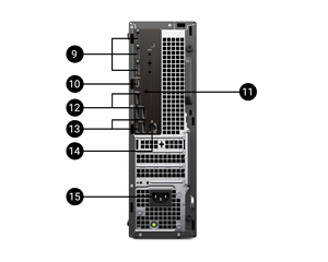 핫 세일 새로운 U5-225 8G 512G GT730-2G 워크 스테이션 델 프로 최대 슬림 FCS1250 컴퓨터 데스크탑 PC - Product Image 4