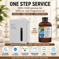 Diffuseur d'arômes en métal haut de gamme avec contrôle intelligent par application, programmable 24h/24, connexion CVC pour espaces commerciaux