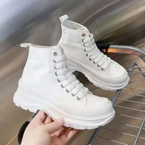 Zapatos Casuales de Lona con Cordones de Diseño, Ligeros, Acolchados, a la Moda, Cómodos para Todas las Temporadas - Product Image 3