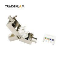 Connecteurs modulaires RJ45 Cat 6A Cat6A Ethernet sans outil, mini, blindés, FTP, 8P8C
