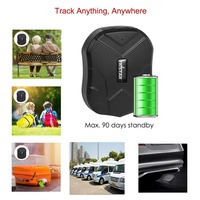 Pelacak GPS 4G TKSTAR untuk Kendaraan Anti Hilang TK905 Pelacak GPS Mobil Magnetik Daya Tahan Baterai 40 Hari Pelacak GPS