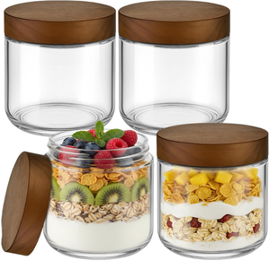 High Quality 1L 2L 4L 6L Thick <b>Glass</b> <b>Food</b> <b>Storage</b> Canister with Microwavable- Lid for Kitchen & Party Use - Product Image 1