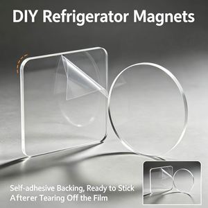 Fabrication OEM ODM, vente en gros directe d'usine, aimants de réfrigérateur en acrylique hautement transparents, aimants de réfrigérateur DIY, cadre photo - Product Image 1