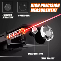 Télémètre laser portatif MUFASHA TC40, précision 0,05-40m, unités pied/pouce/m, écran LCD rétroéclairé, indice de protection IP54, mesure de surface/volume